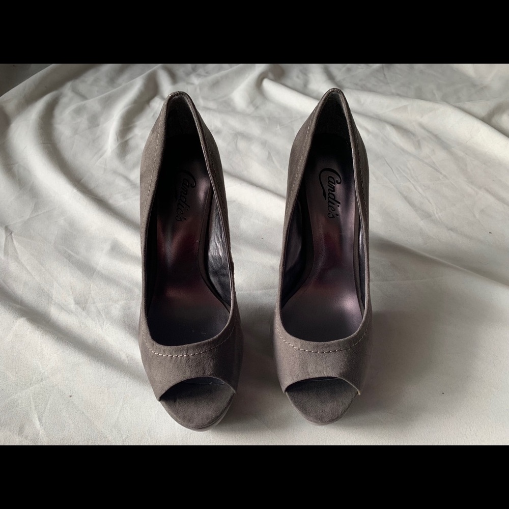 Gray size 8 heels